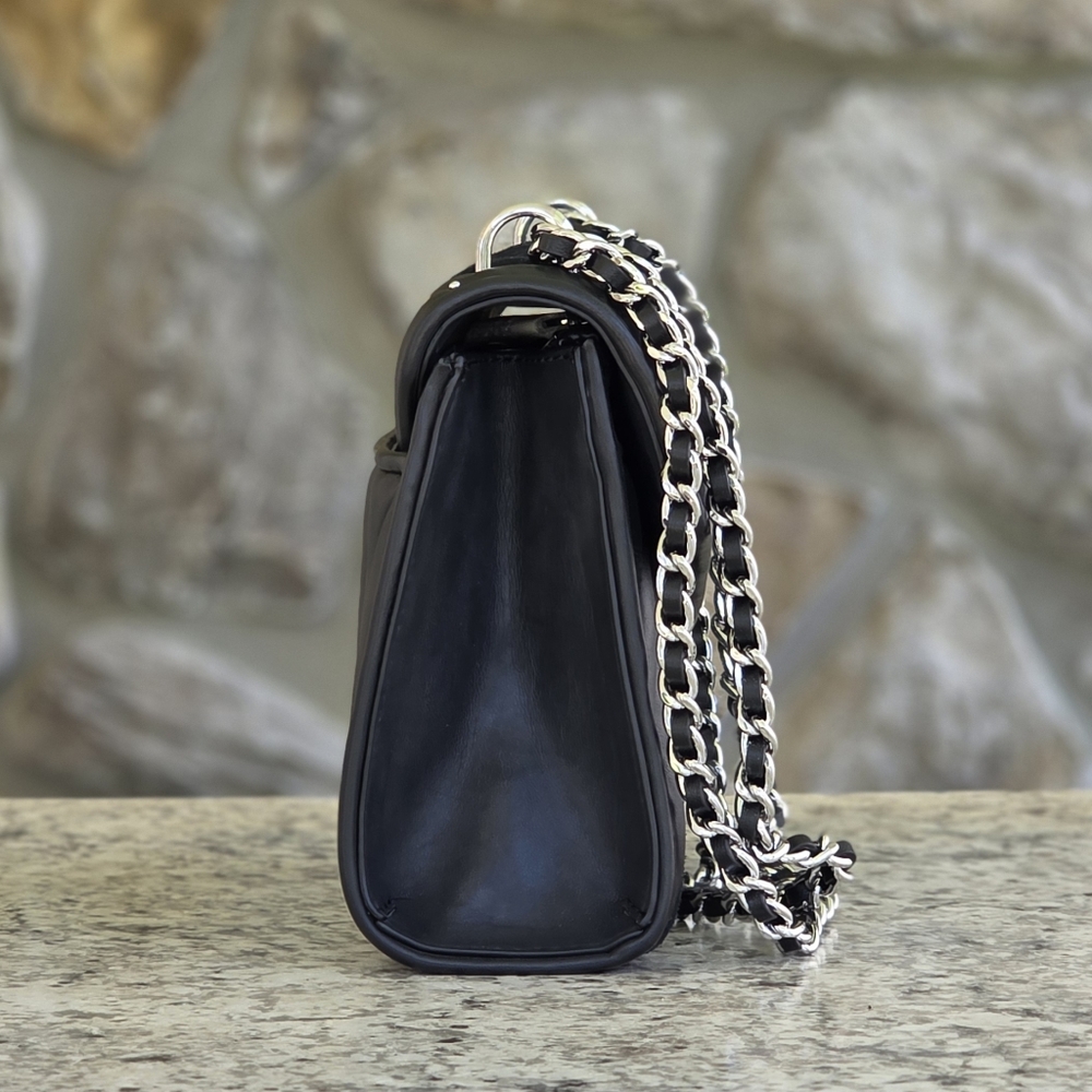 Michael Kors Rose Medium Black Shoulder Bag - Picture 2 of 10
